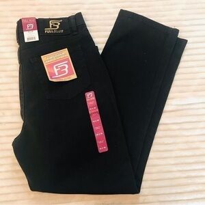 NWT Full Blue Black Stretch Denim Regular Git Straight Leg Jeans Women’s Size 10